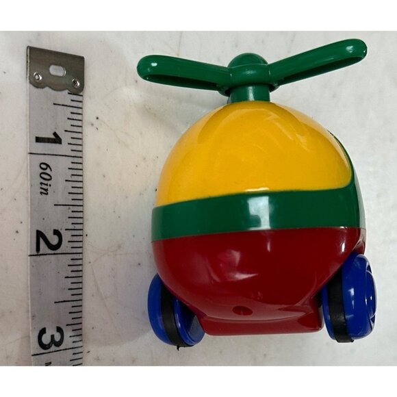Viking Toys VINTAGE Mini Chubbies Toddler Kids Helicopter Toy 3" Tall - Picture 6 of 8